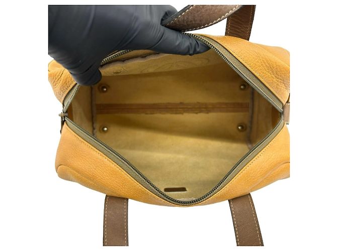 Mini borsa Boston in pelle con logo Anagram inciso Loewe - vista 8