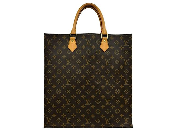 Louis Vuitton Sac Plat Monogram Leather Handbag - vista 2
