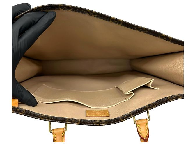 Louis Vuitton Sac Plat Monogram Leather Handbag - vista 8
