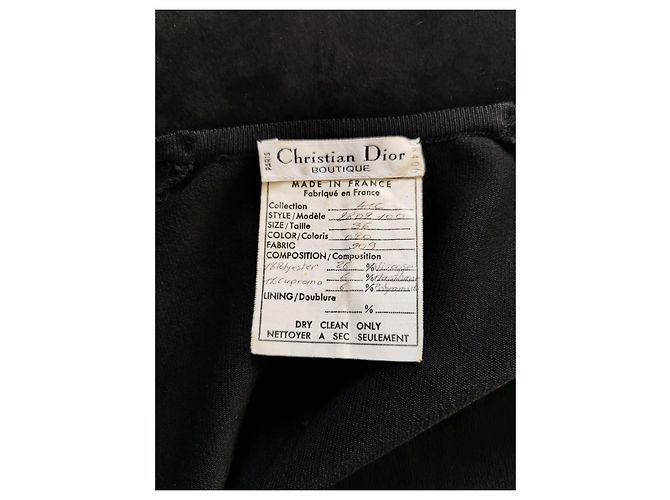 Christian Dior Wickel-Abendtop mit goldenen Ornamenten - Ansicht 2