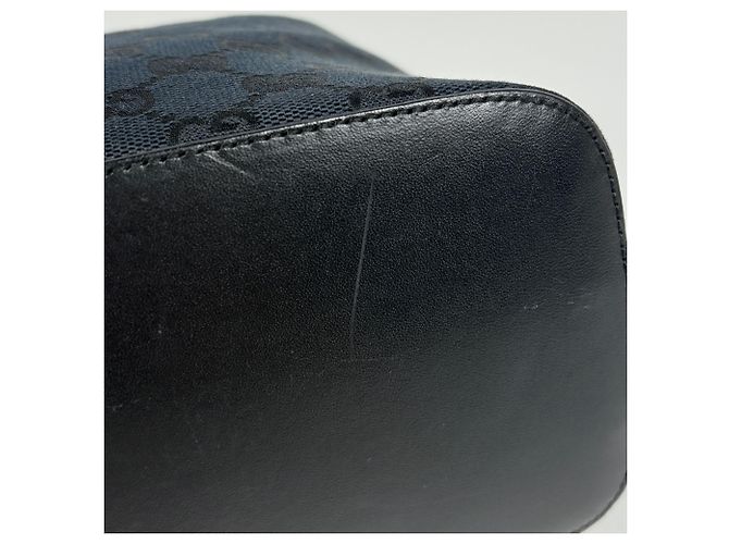 Borsa a tracolla Gucci in tela GG nera - vista 3
