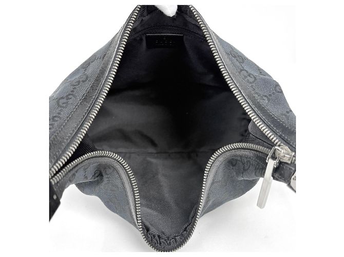 Borsa a tracolla Gucci in tela GG nera - vista 7