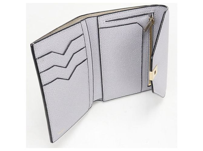 Cartera tri-fold Valextra Iside en Gray - vista 3