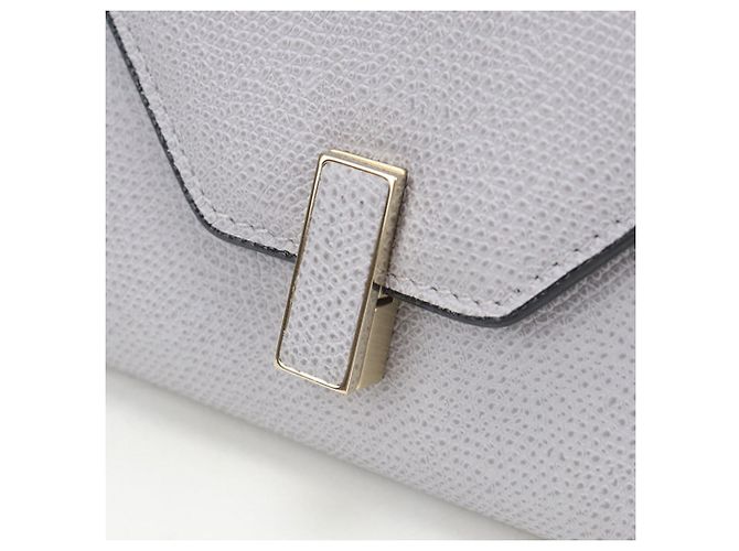 Cartera tri-fold Valextra Iside en Gray - vista 6