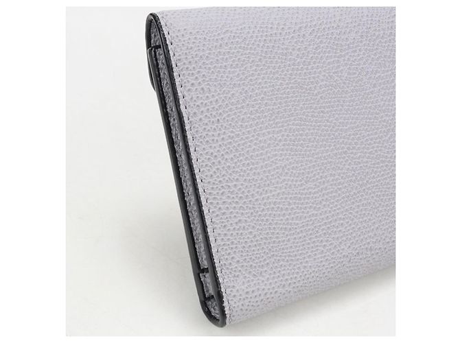 Cartera tri-fold Valextra Iside en Gray - vista 7