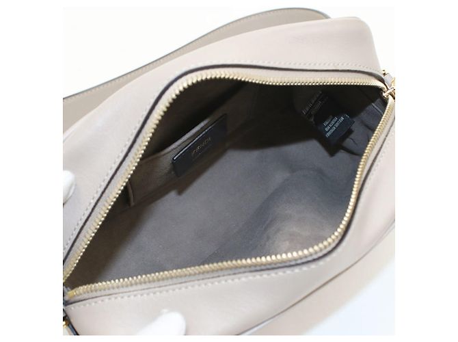 Borsa a tracolla Fendi in vitello grigio - vista 3