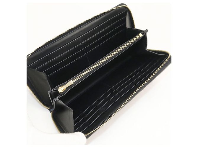 Céline Celine Long Wallet in Black PVC - view 3