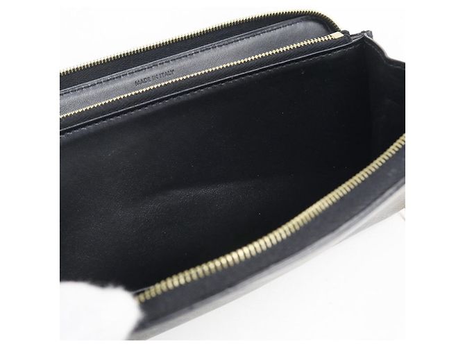Céline Celine Long Wallet in Black PVC - view 7