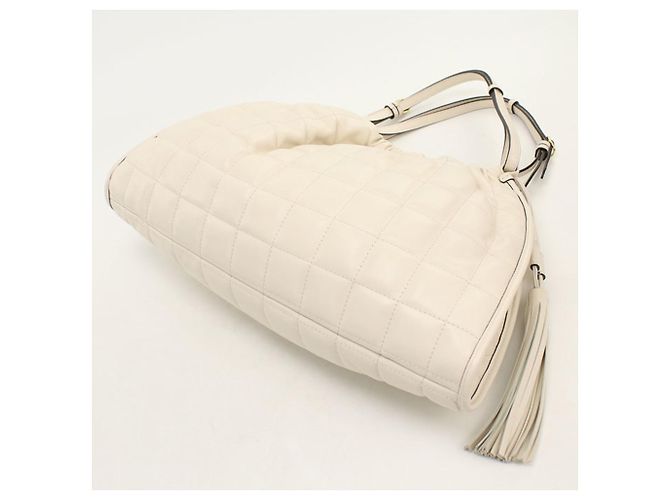 Borsa Tote Gucci in pelle bianca - vista 2