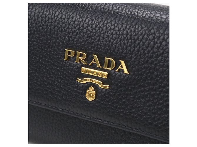 Portafoglio Prada Tri-fold 1MH025 in Black - vista 6