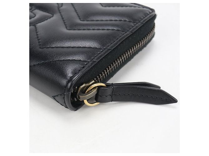 Cartera larga de piel negra para mujer Gucci - vista 7