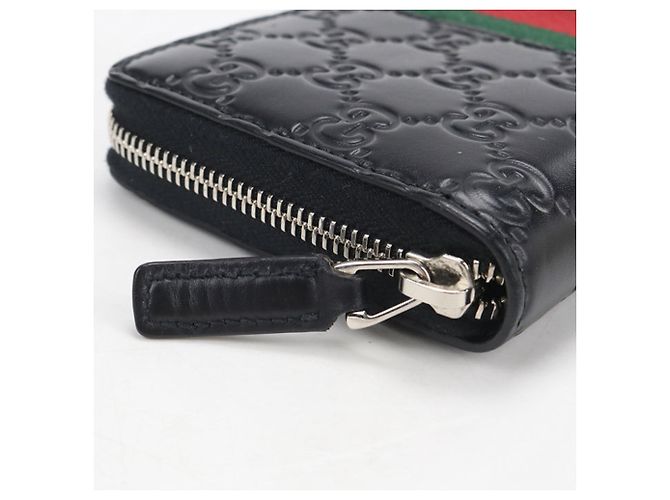 Gucci Black Leather Long Wallet - view 5