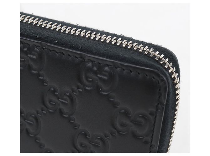 Gucci Black Leather Long Wallet - view 6