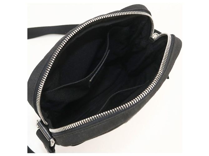 Autre Marque Borsa a tracolla in tela nera Saint Laurent - vista 3