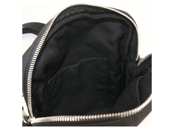 Autre Marque Borsa a tracolla in tela nera Saint Laurent - vista 6
