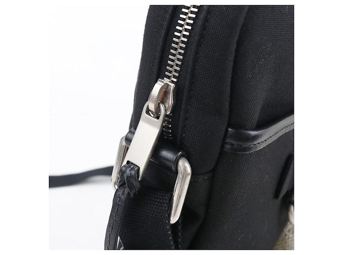 Autre Marque Borsa a tracolla in tela nera Saint Laurent - vista 7