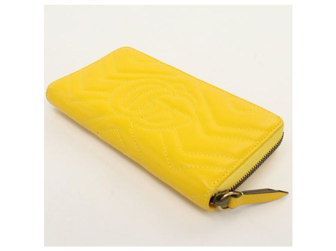 Cartera larga Gucci de piel amarilla - vista 2