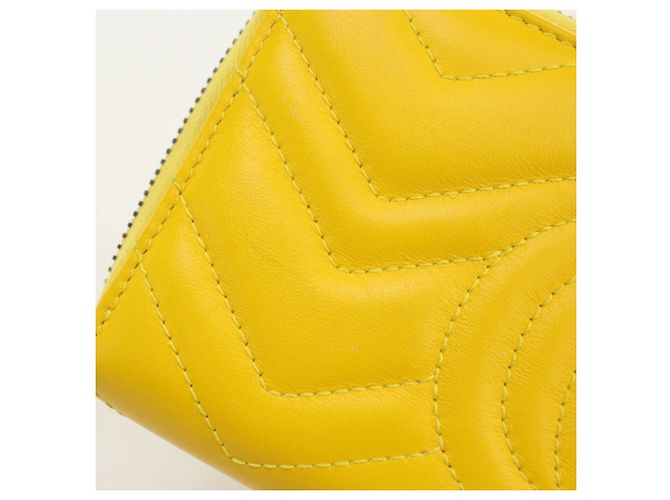 Cartera larga Gucci de piel amarilla - vista 6