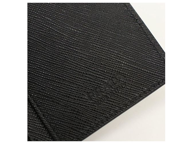 Portafoglio lungo Prada bifold in pelle di vitello nera - vista 4