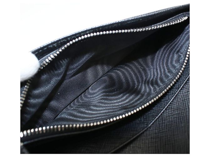 Portafoglio lungo Prada bifold in pelle di vitello nera - vista 5