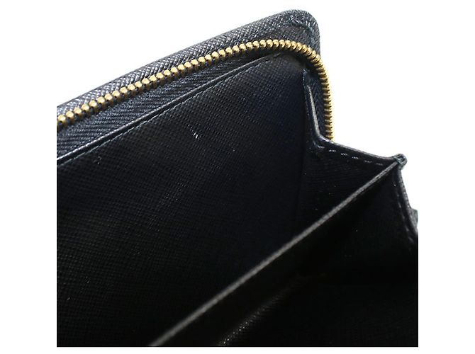 Portafoglio Prada bi-fold in pelle Saffiano nera - vista 6