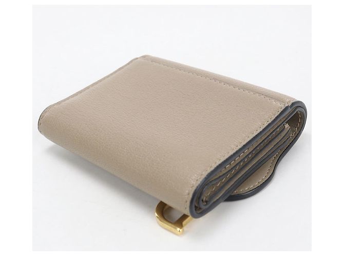 Cartera tri-fold Christian Dior en Beige - vista 2