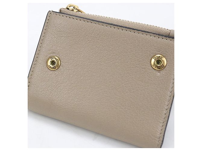 Cartera tri-fold Christian Dior en Beige - vista 8