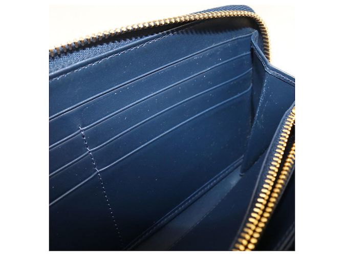 Cartera larga Prada de piel de becerro azul - vista 4