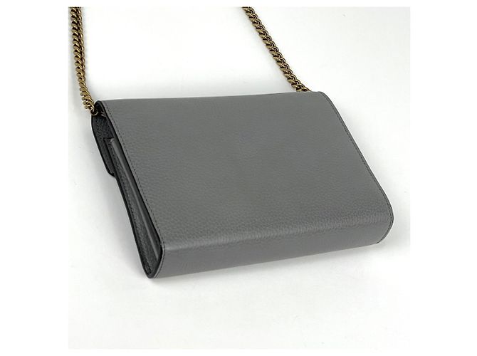 Borsa a tracolla portafoglio con catena Gucci GG Marmont - vista 2