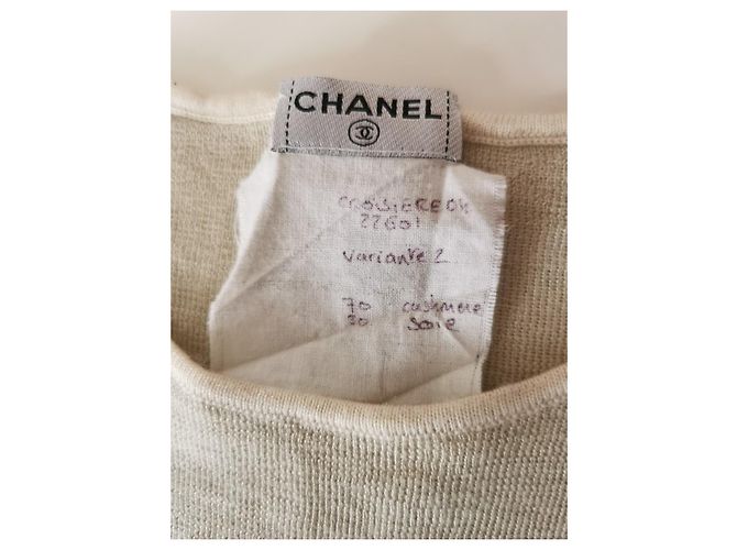 Canotta Chanel in Cashmere e Seta Multicolore - vista 3