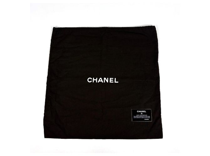 Chanel Shopper-Bag aus beschichtetem schwarzem Canvas - Ansicht 8
