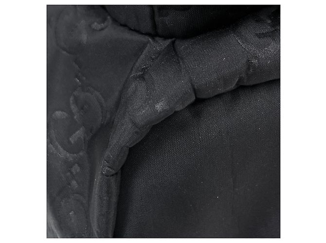 Zaino Gucci in nylon nero e pelle - vista 4