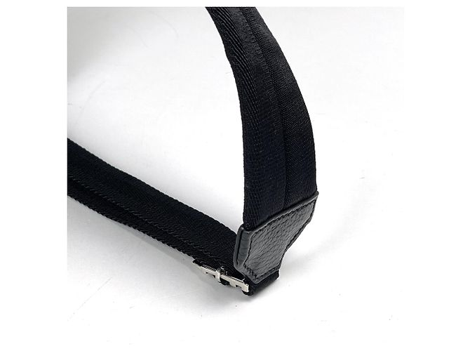 Zaino Gucci in nylon nero e pelle - vista 7