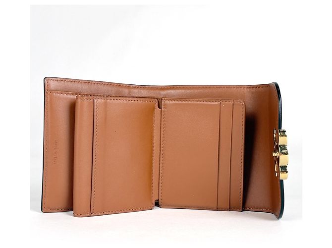 Céline Celine Triomphe Mini Coated Canvas Tri-fold Wallet - view 8