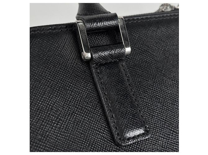 Borsa a mano Burberry in pelle nera - vista 4