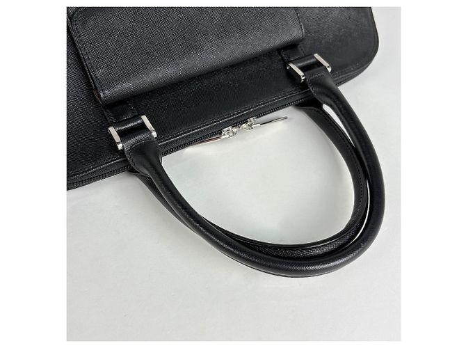 Borsa a mano Burberry in pelle nera - vista 6
