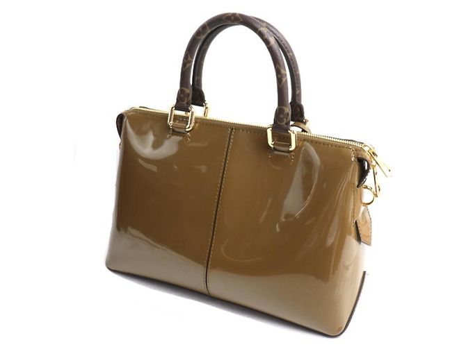Borsa a tracolla Louis Vuitton Vernis in Vert Bronze - vista 2