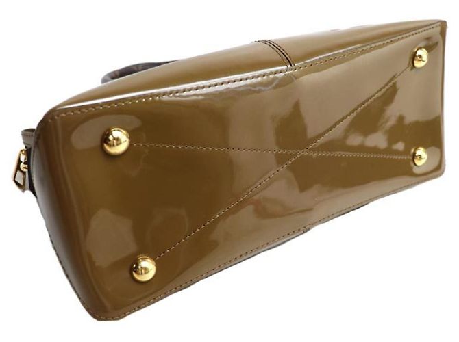 Borsa a tracolla Louis Vuitton Vernis in Vert Bronze - vista 3