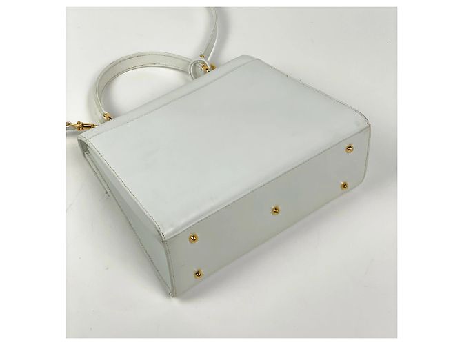 Borsa a mano Gucci in pelle bianca - vista 2