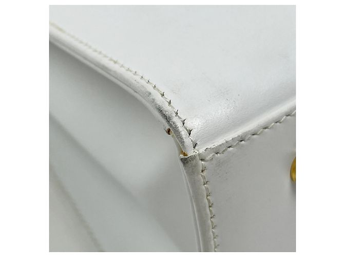 Borsa a mano Gucci in pelle bianca - vista 3