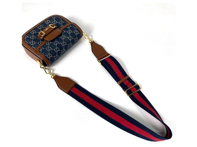 Borsa a tracolla Gucci Horsebit 1955 GG - vista 5