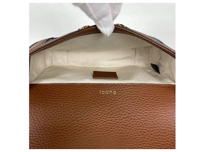 Borsa a tracolla Gucci Horsebit 1955 GG - vista 7