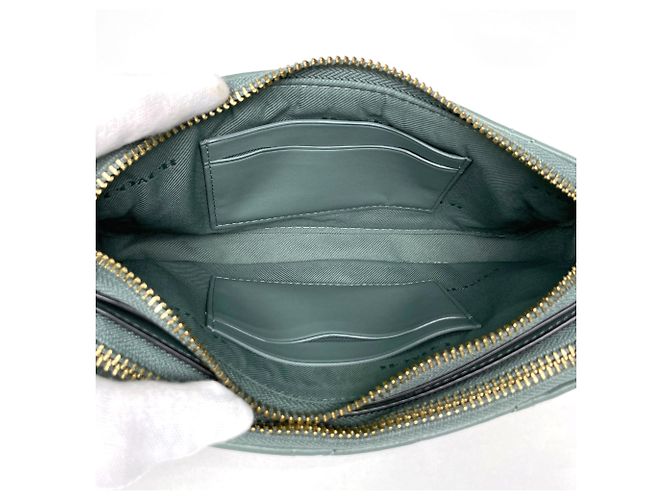 Borsa a tracolla Coach in pelle verde - vista 7