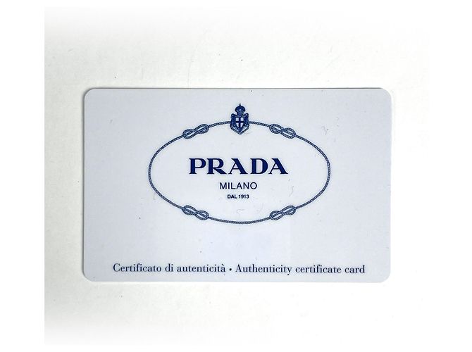 Borsa a mano Prada in tela beige e verde - vista 8
