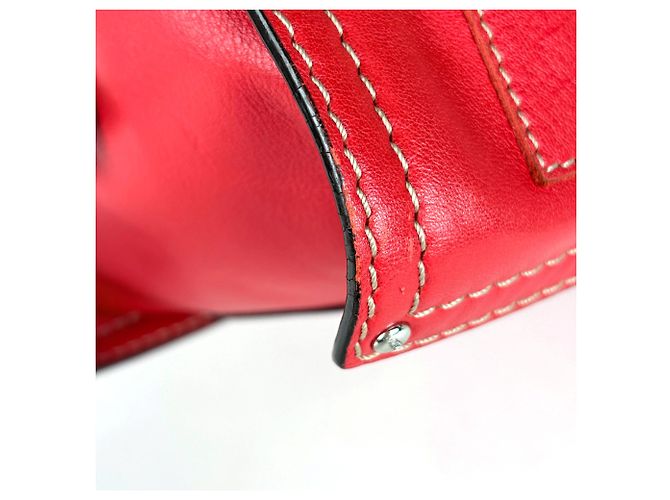 Borsa a tracolla in pelle Anagram Loewe in Red - vista 3
