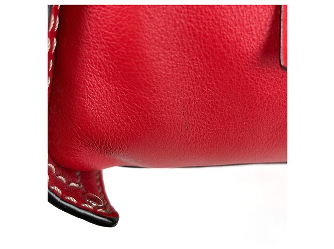 Borsa a tracolla in pelle Anagram Loewe in Red - vista 4
