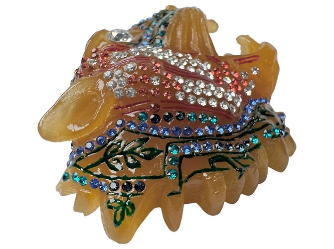 Broche Gucci Raja Tête de Tigre avec strass - vue 2
