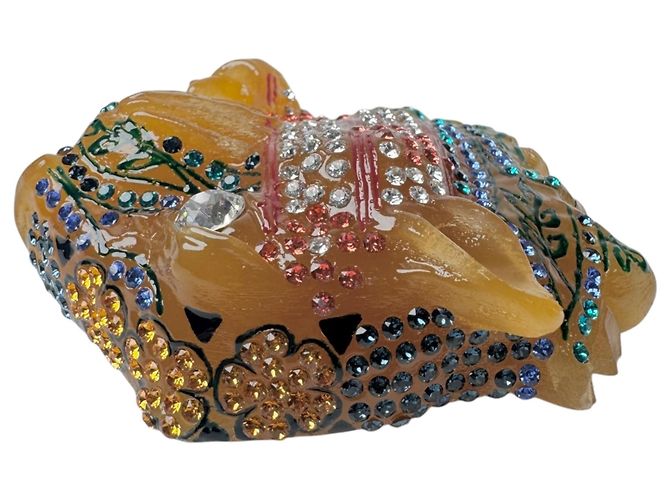 Broche Gucci Raja Tête de Tigre avec strass - vue 3