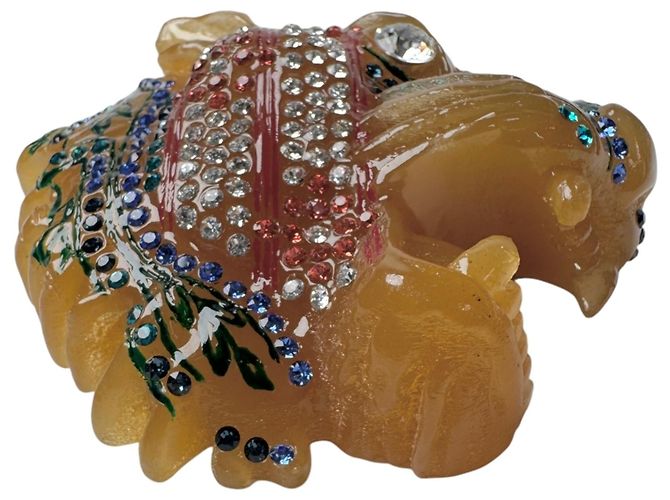 Broche Gucci Raja Tête de Tigre avec strass - vue 5