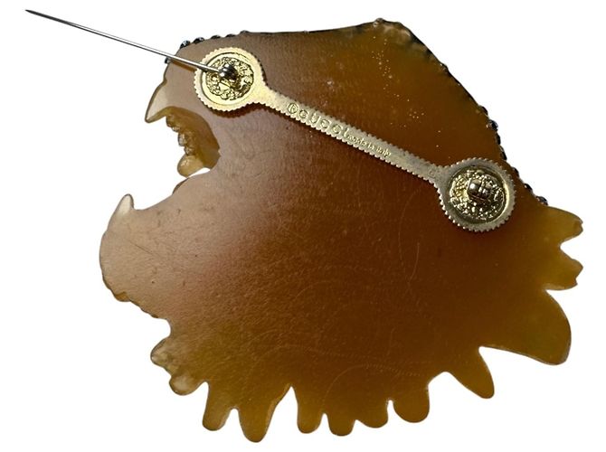 Broche Gucci Raja Tête de Tigre avec strass - vue 7
